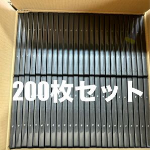 中古美品黒DVDケース200枚セット！！激安！メディア。ブラックトールアマレーケース DVDトールケース空ケース