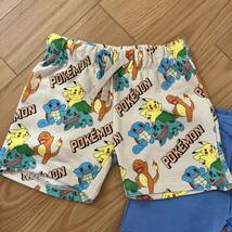 新品★H&M ポケモン　スウェットショートパンツ2枚セット★90 半パン　ピカチュウ_画像2