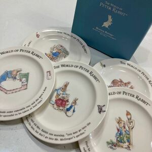 pa) Peter Rabbit PETER RABBIT plate . plate party plate 5 pieces set tableware 