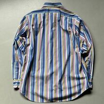 90s POLO by Ralph Lauren random stripe L/S shirt “CURHAM “size L” 90年代 ポロラルフローレン ラルフ ランダムストライプ シャツ_画像5