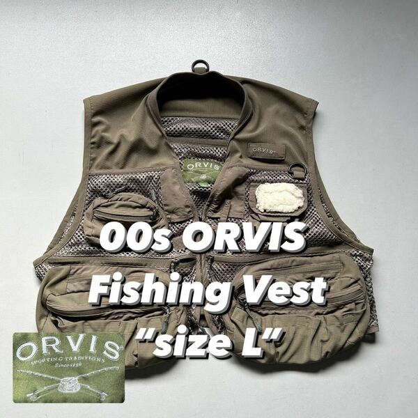 00s ORVIS Fishing Vest “size L” 00年代 オービス フィッシングベスト オールドアウトドア メッシュベスト