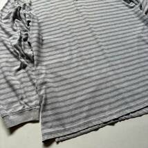 90s FADED GLORY henry neck L/S T-shirt “size XL” 90年代 フェイデッドグローリー ヘンリーネック 長袖Tシャツ ロンT ボーダー_画像5
