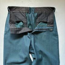 80s vintage no-tuck slacks “32×30” 80年代 ビンテージ ノータックスラックス ナイスカラー テーパード_画像4