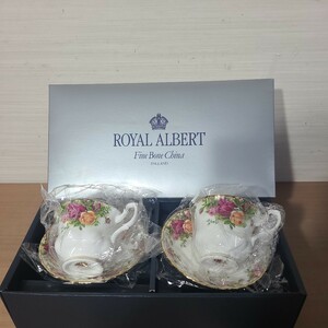 ロイヤルアルバート≪オールドカントリーローズ　カップ&ソーサー　2客≫ROYAL ALBERT ローズ　薔薇　バラRoyal Albert ペア 洋食器 花柄