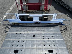 1000 jpy ~[ translation none goods ] Mitsubishi Fuso the best one Fighter standard plating front bumper width 2000mm