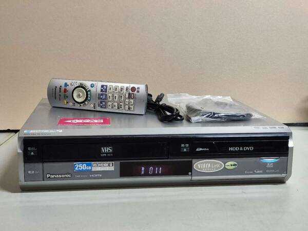 ★Panasonic 「DMR-XP20V」★ HDD250GB VHS一体型ビデオデッキ、DVDレコーダー、★ リモコンHDMI 付キ ★ 動作確認品 2006年製 2688