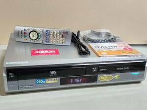 ★Panasonic 「DMR-XP20V」★ HDD250GB VHS一体型ビデオデッキ、DVDレコーダー、★ リモコンHDMI 付キ ★ 動作確認品 2006年製 2851