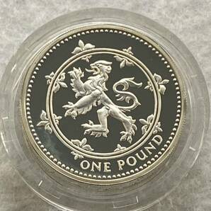 1円出品、売り切りです！1999年 イギリス 1ポンド ピェフォープルーフ 銀貨 赤毛のライオン オリジナルケース 保証書付き！の画像6