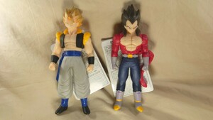 タグ付き ドラゴンボール フィギュア ゴジータ スーパーサイヤ人4ベジータ ドラゴンヒーローシリーズ ソフビ 2体セット ②