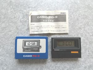 デジタル カシオ デジタル時計 置き時計　CASIO QUARTZ pq-3　コンパクト　携帯用　