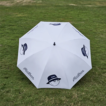 ゴルフ傘 ホワイト Malbon 長傘 自動オープン 晴雨両用 日焼け防止 紫外線遮断99％ 新品送料無料_画像2