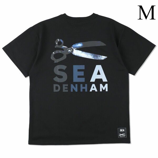 M　DENHAM x WDS (SEA DENHAM) Razor Tee　黒　ウィンダンシー　デンハム　レイザー　Tシャツ