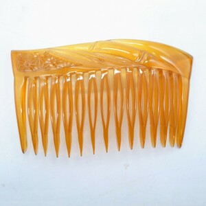 book@ tortoise shell . ornamental hairpin tortoise shell white .. antique tortoise shell kimono small articles comb 