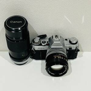 【AMT-10909】Canonカメラ レンズセット AE-1LENS FD 50㎜ F1:1.4 S.S.C. キヤノン 一眼レフカメラ LENS FD 200㎜ 1:4 S.S.C. 動作未確認の画像1