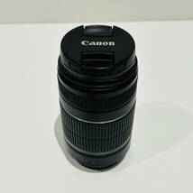 【AMT-11229】Canon キャノン DOUBLE ZOOM KIT EOS Kiss X7 デジタル 一眼レフ カメラEF-S18-55mm EF-S55-250mm 付属品有 通電確認済_画像6