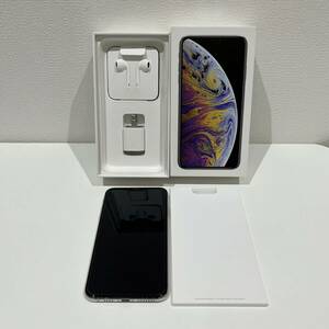 【AMT-11259】Apple iPhoneXs Max 256G silver アイフォン シルバー SIMロックあり IMEI 357304091597364 判定〇 付属品有 稼働品 スマホ