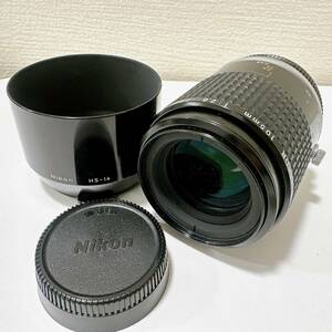 【TOA-6008】1円～ Nikon ニコン カメラレンズ Micro-NIKKOR 105mm 1:2.8 191124 HS-14 レンズフード 黒 ブラック 写真 撮影 現状保管品