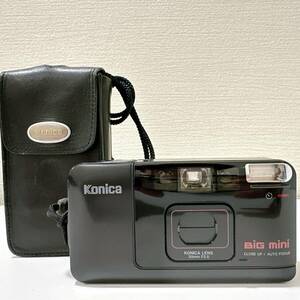【TOA-5964】1円～ Konica コニカ Big mini AF コンパクト フィルムカメラ レンズ 35mm F35 黒 レンズ動作未確認 開閉〇 現状保管品