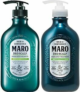 MARO(マーロ) シャンプー&トリートメント薬用 デオスカルプ [グリーンミントの香り] セット 480ml×2 メンズ [医薬