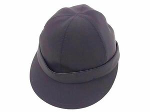 1 иен # прекрасный товар # PRADA Prada нейлон 96%×la икра 10% Casquette шляпа указанный размер L женский оттенок черного FC4086