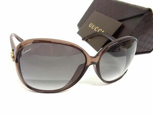 1円 ■美品■ GUCCI グッチ GG3525/K/S XGJFM ラブリーハート サングラス メガネ 眼鏡 レディース クリアブラウン系 FC4169