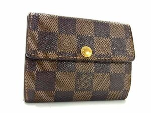 1円 LOUIS VUITTON ルイヴィトン N62925 ダミエ ラドロー コインケース コインパース 小銭入れ メンズ ブラウン系 AW6529