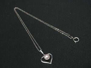 1円 MIKIMOTO ミキモト 本真珠 アコヤ真珠 パール 約4mm SV925 ネックレス ペンダント アクセサリー レディース シルバー系 BJ2131