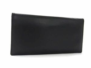 1 jpy # beautiful goods # ETTINGERetinga- leather folding in half long wallet wallet change purse . men's black group FA4577