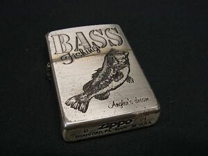 1円 ZIPPO ジッポー ブラックバス 2021年製 高級ライター オイルライター 喫煙グッズ 喫煙具 ゴールド系 BJ2115