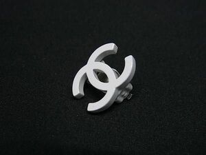 1 jpy # beautiful goods # CHANEL Chanel here Mark 04C one-side ear only clip type earrings accessory lady's white group FA5382