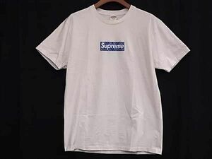 1円 ■美品■ Supreme シュプリーム ボックスロゴ コットン100％ Tシャツ 半袖 トップス 洋服 メンズ レディース ホワイト系 DA6896