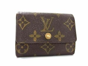 1円 LOUIS VUITTON ルイヴィトン M61930 モノグラム ポルトモネ プラ コインケース コインパース 小銭入れ ブラウン系 BJ3010