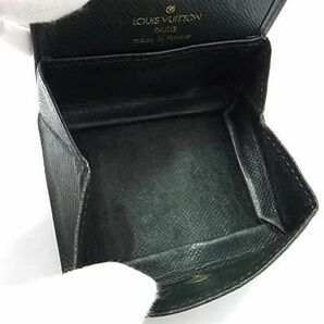 1円 LOUIS VUITTON ルイヴィトン M30384 タイガ ポルトモネ ボワット コインケース コインパース 小銭入れ グリーン系 AX6383の画像3