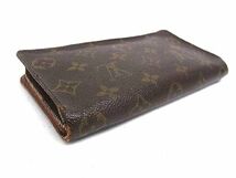 1円 LOUIS VUITTON ルイヴィトン ポルト モネ ジップ M61727 モノグラム ラウンドファスナー ウォレット 長財布 ブラウン系 AW8181_画像2