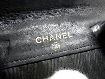 1円 CHANEL シャネル ココマーク キャビアスキン ホック 財布 ウォレット レディース メンズ ブラック系 AW8129_画像6