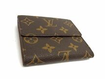 1円 LOUIS VUITTON ルイヴィトン M61652 モノグラム ポルトモネ ビエ カルトクレディ 三つ折り 財布 ウォレット ブラウン系 AY2063_画像2