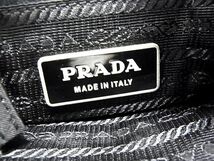 1円 ■美品■ PRADA プラダ BT0501 テスートナイロン クロスボディ ショルダーバッグ 斜め掛け レディース ブラック系 AZ2405_画像6