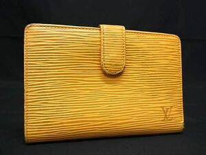 1円 LOUIS VUITTON ルイヴィトン M63249 エピ ポルトモネ ビエ ヴィエノワ がま口 二つ折り 財布 ウォレット タッシリイエロー CC2490