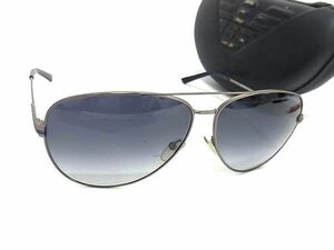 1円 ■美品■ EMPORIO ARMANI エンポリオアルマーニ EA9826/K/S 63□12 140 サングラス メガネ 眼鏡 レディース メンズ グレー系 FA3314