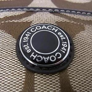 1円 ■美品■ COACH コーチ シグネチャー キャンバス ショルダーバッグ クロスボディ 斜め掛け レディース ブラウン系 FC3128の画像6