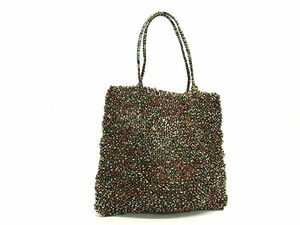 1 jpy # beautiful goods # ANTEPRIMA Anteprima wire bag PVC wire handbag tote bag lady's multicolor BJ2727