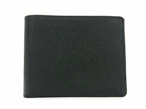 1円 ■極美品■ LOUIS VUITTON ルイヴィトン M30484 タイガ ポルトビエ6 カルトクレディ 二つ折り 財布 ウォレット グリーン系 FD0180