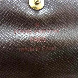 1円 LOUIS VUITTON ルイヴィトン N61734 ダミエ ポルトフォイユサラ 二つ折り 長財布 ウォレット レディース ブラウン系 FD0184の画像6