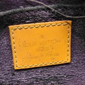 1円 LOUIS VUITTON ルイヴィトン M48449 エピ ドーフィーヌPM メイクポーチ 化粧ポーチ マルチケース タッシリイエロー AZ1925の画像4