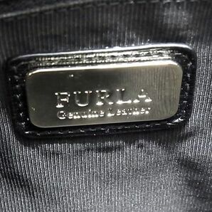 1円 ■美品■ FURLA フルラ テッサ レザー ハンドバッグ トートバッグ レディース ブラック系 FA6241の画像6