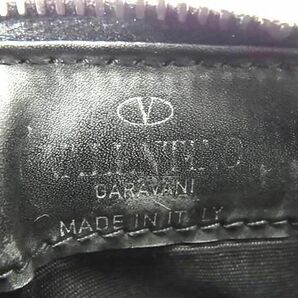 1円 ■美品■ VALENTINO GARAVANI ヴァレンティノ ガラヴァーニ レザー コインケース コインパース カードケース ブラック系 FC0022の画像4