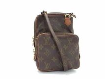 1円 LOUIS VUITTON ルイヴィトン M45238 モノグラム ミニアマゾン クロスボディ ショルダーバッグ 斜め掛けかばん ブラウン系 BI2260_画像1