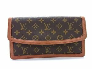 1円 LOUIS VUITTON ルイヴィトン M51812 モノグラム ポシェットダムPM クラッチバッグ セカンドバッグ ブラウン系 AW9488