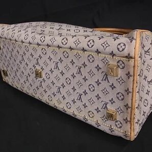 1円 LOUIS VUITTON ルイヴィトン M92003 モノグラムミニ マリー ハンドバッグ トート レディース メンズ ブルー グレー系 AW9485の画像4