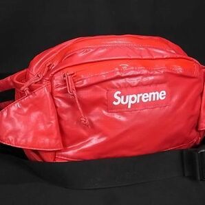 1円 ■極美品■ Supreme シュプリーム ナイロン ウエストポーチ ウエストバッグ ボディバッグ レッド系 AZ2458の画像1